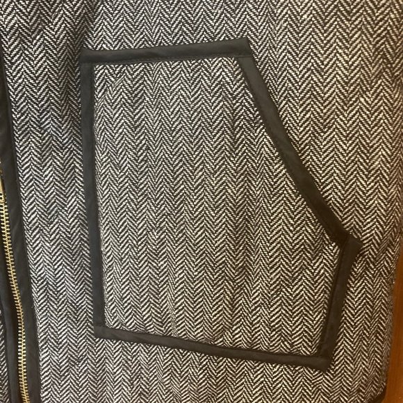 E2 Clothing Herringbone Black and White Vest (Women's M) - Picture 5 of 5